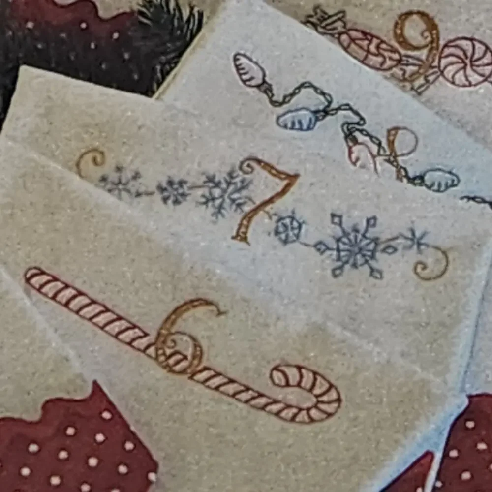 Twelve Days of Christmas Tea Towels Pattern 416 Embroidery Crab Apple Hill 2008